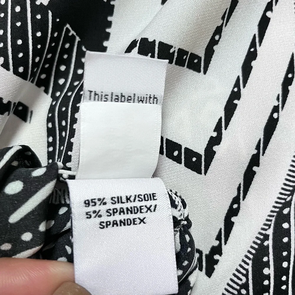 Diana von Furstenberg x Revolve Freya Silk Stretch Shirt Dress Size 2 FLAWED - Picture 11 of 14